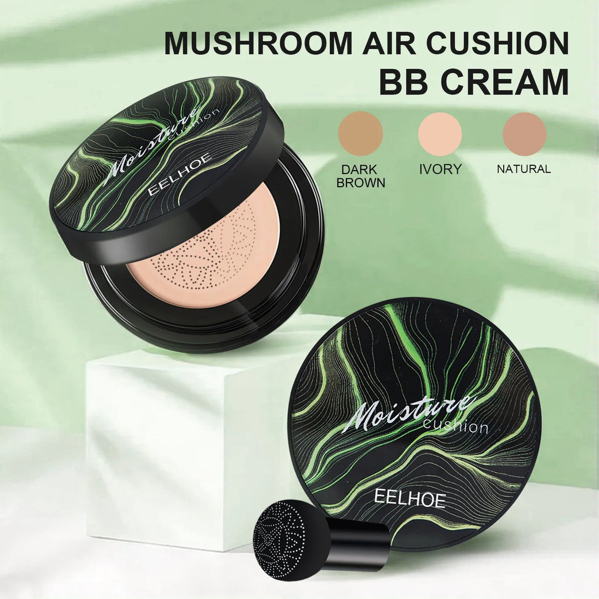 EELHOE Mushroom Air Cushion CC Cream Mushroom Head Waterproof Brighten Base Makeup Cosmetics Professional Concealing Foundation - AliExpress 66