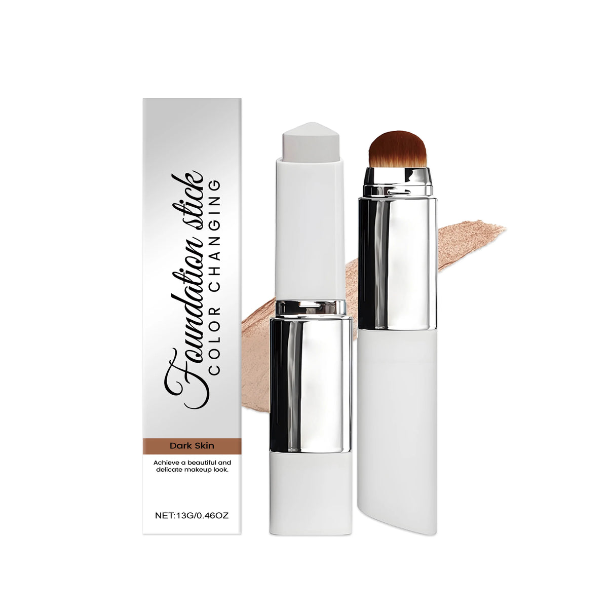2-In-1 Color-Changing Foundation Lightening Coverage Concealer Matter Brightening Moisturizing For Skin Care Clear Natural 13g - AliExpress 66