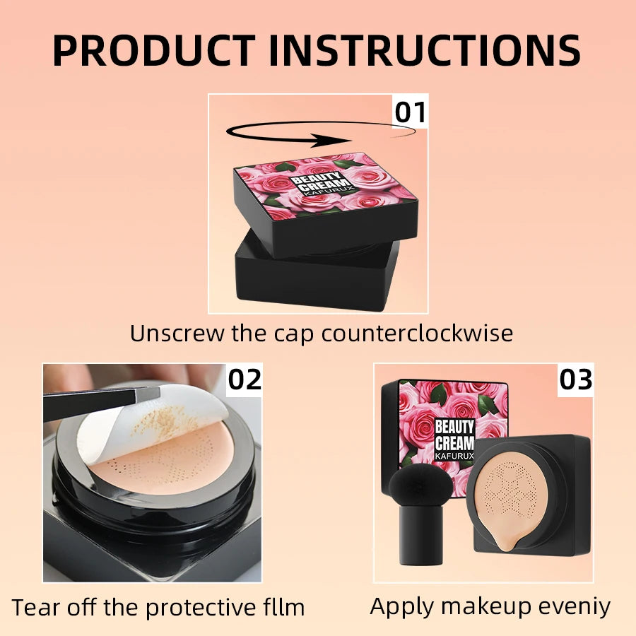 5 Color Magic Foundation Mushroom Head Moisturizing Air Cushion 1PC CC Cream Concealer Waterproof Foundation Base Makeup Gifts - AliExpress 66