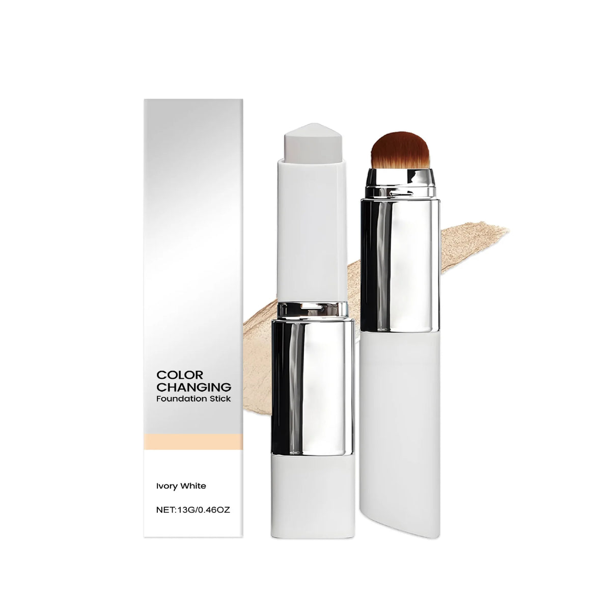 New 2-in-1 Color-Changing Foundation Stick Liquid Lightweight Moisturizing Brightening Foundation Color Changing For All Skin - AliExpress 66