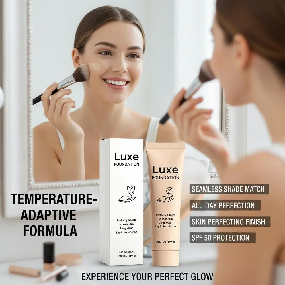 Color Changing Foundation BB Cream Skin Tone Adjustment LongLasting Lightweight Oil-Control For Smooth Skin Base Makeup
