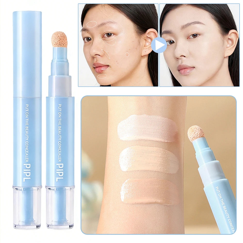 Liquid Concealer Long-Lasting Waterproof Quick Touch-Up Eyes Cosmetics High Fit Color Corrector Concealer Pen For Dark Circles