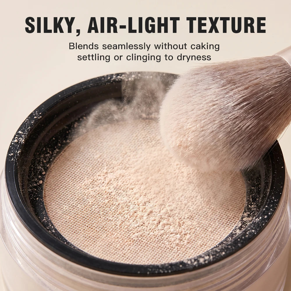 Matte Loose Setting Powder Oil Control Waterproof Brightening Long Wear Soft Texture Natural Face Cosmetics Daily Woman Makeup