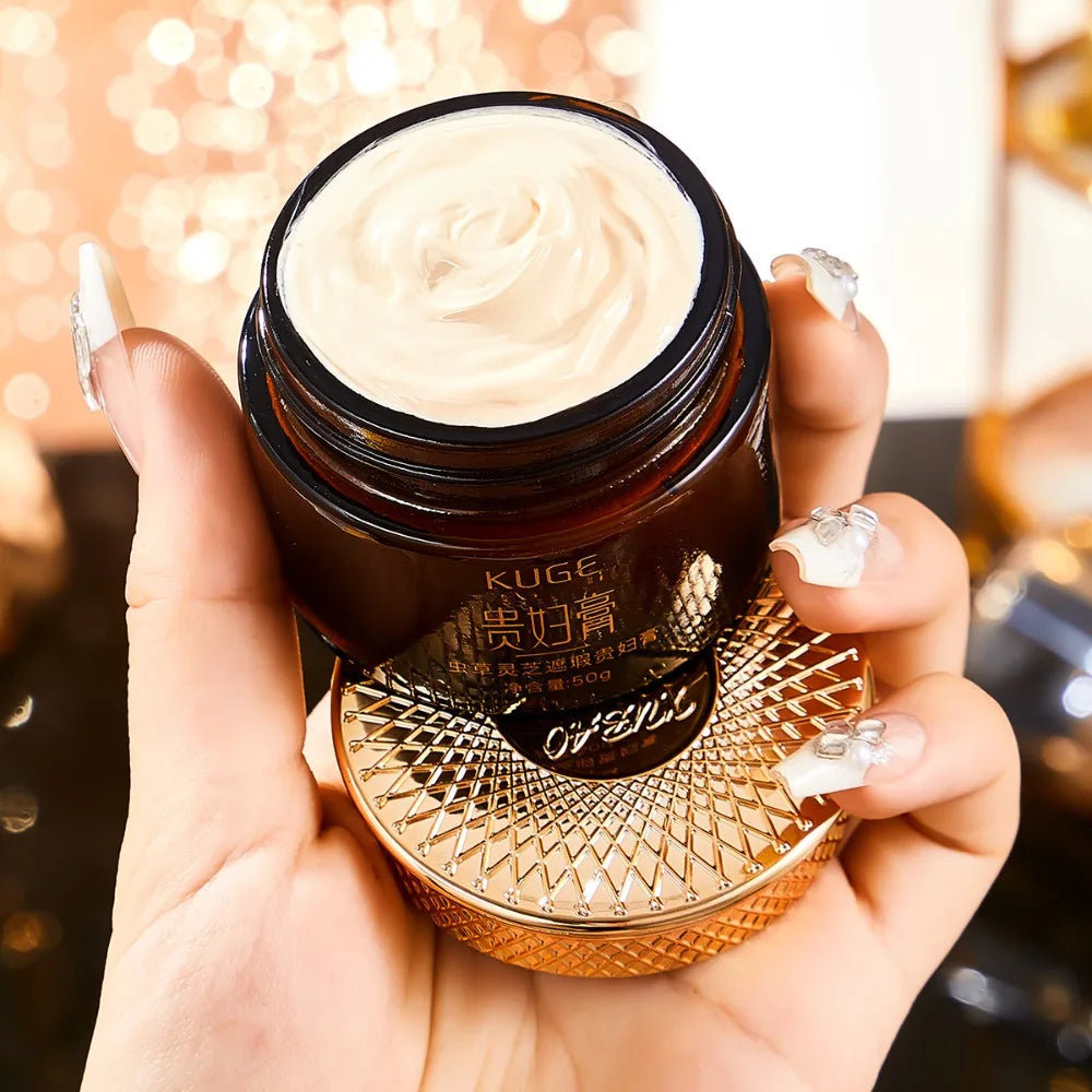 Cordyceps Concealer Fade Fine Lines Glossy Ganoderma Pore Invisible Cream Brightening Clear Lady Face Cream Women Face Skin - AliExpress 66