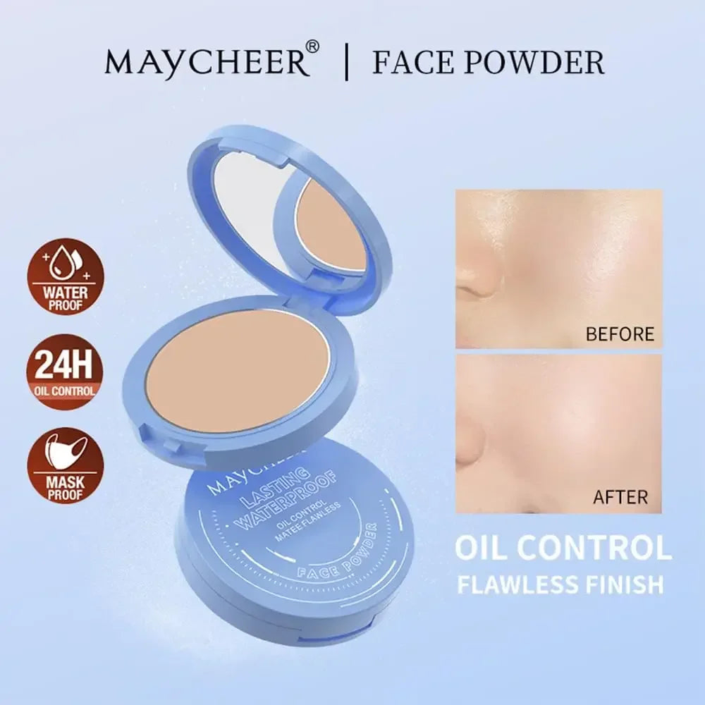 Long-Lasting Waterproof Silk Soft Mist Powder Cake Smooth Pressed Face Powder Oil Control Lady Polvo Texture for Makeup - AliExpress 66