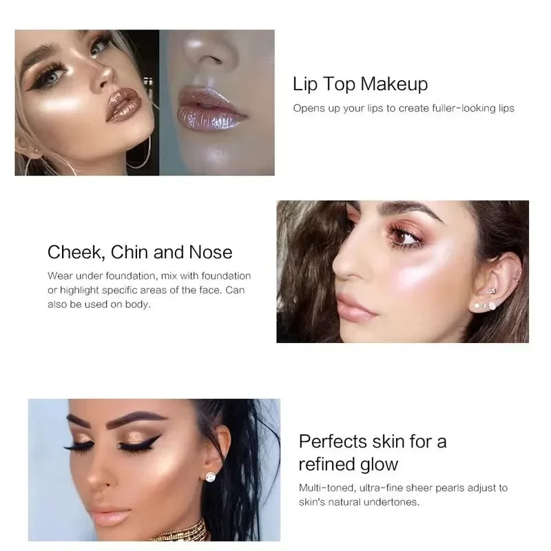 3 Colors Fashion High Gloss Highlighter Powder Spray Glitter Shimmer Sparkle Makeup for Face And Body - Beauty Highlight Spray - AliExpress 66
