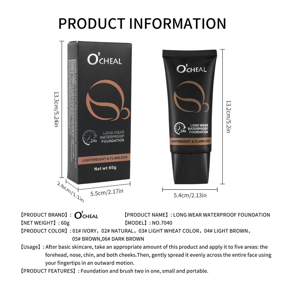 Ocheal 60g Full Coverage Foundation Cream Bronze Long Lasting Face Care Matte Sheer Liquid Concealer Contouring Makeup Cosmetics - AliExpress 66
