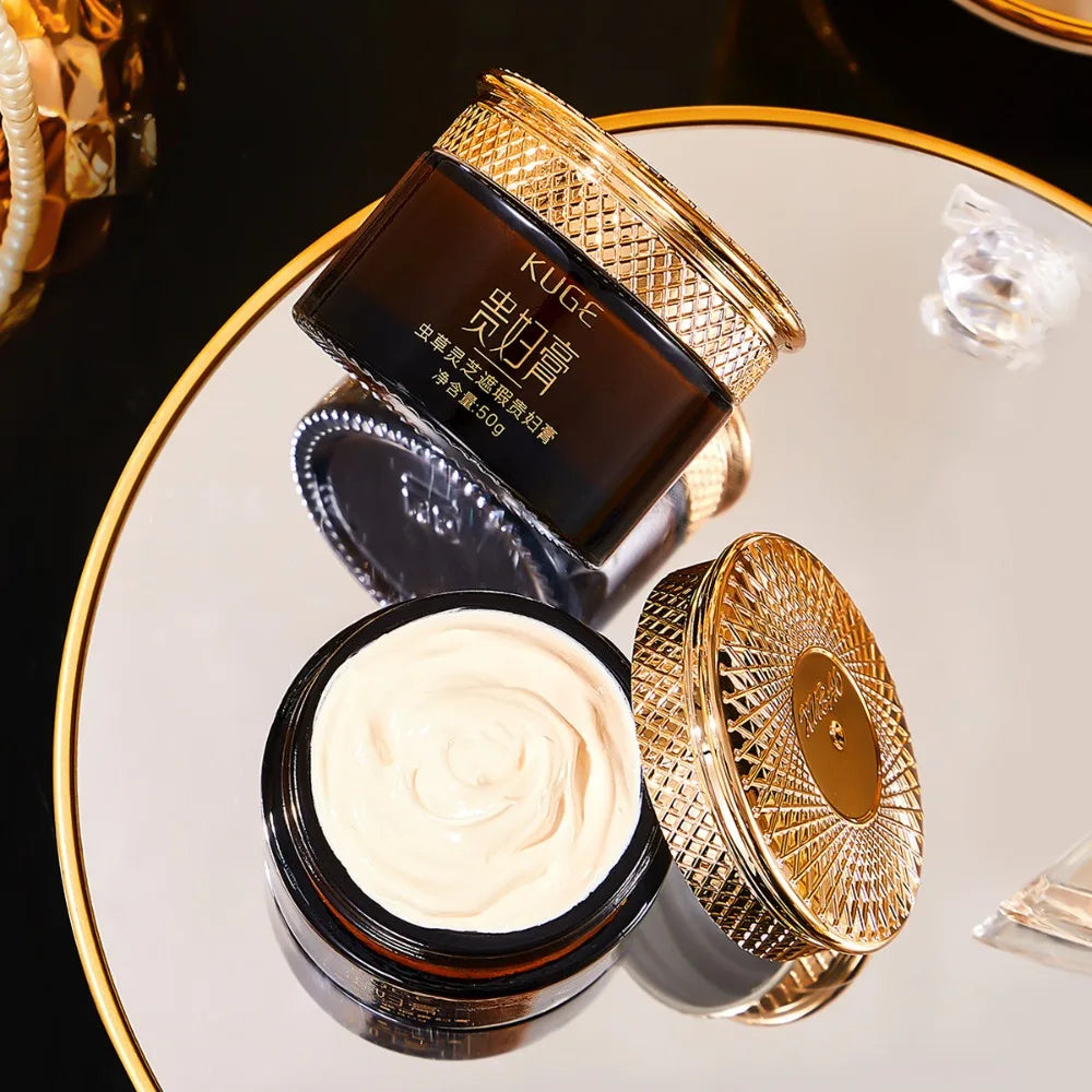 Cordyceps Concealer Glossy Ganoderma Fade Fine Lines Pore Invisible Cream Moisturizing Clear Lady Face Cream Women Face Skin - AliExpress 66