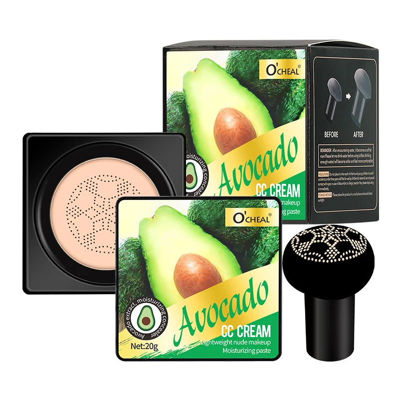OCHEAL Mushroom Head BB Cream Foundation Cream for Face Makeup Concealer Cushion for Face Base Cream Makeup Cushion Compact - AliExpress 66