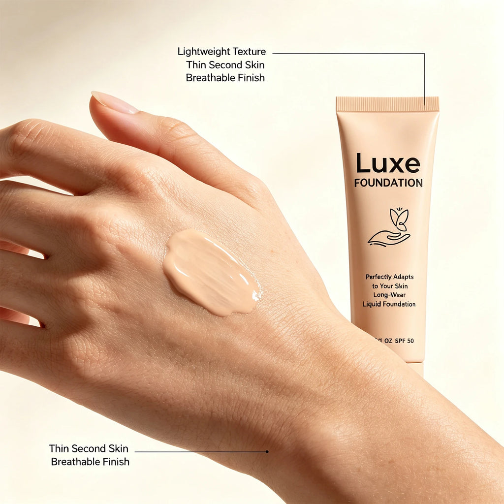 Color Changing Liquid Foundation Self Adjusting Coverage Concealer Waterproof Long Lasting Skin ToneHideBlemishes InvisiblePores