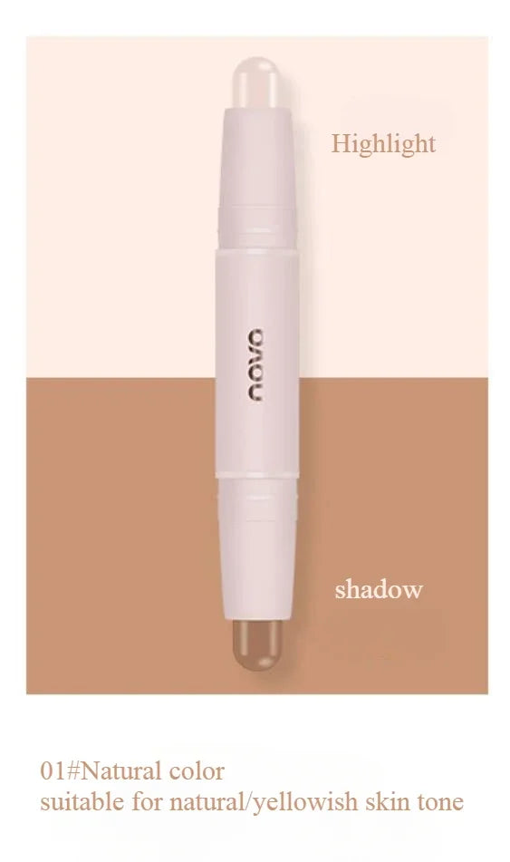 NOVO Double-Headed Highlighter Stick, Natural Color