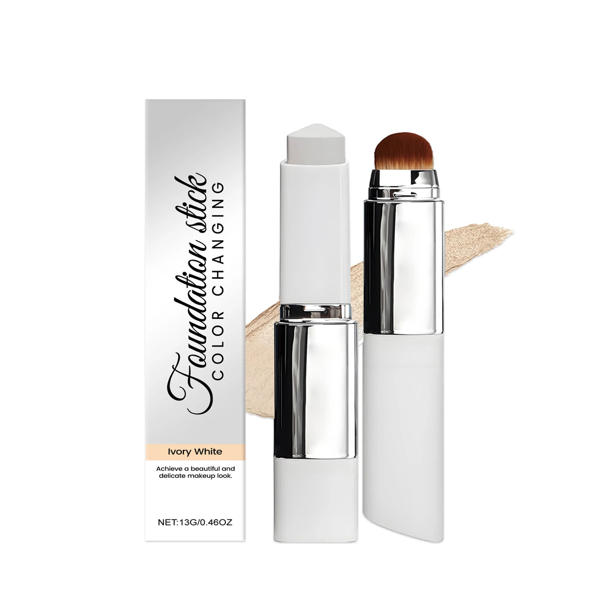 2-in-1 Color-Changing Foundation Stick High Coverage Stick Concealer Waterproof Sweatproof Creamy Texture Portable Quick Makeup - AliExpress 66