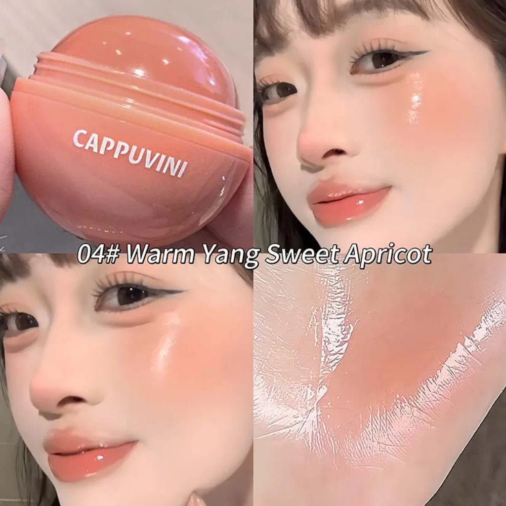 Juicy Blush Ball 3D Highlight & Natural Rosy Glow Long-Lasting Blush for a Flawless Makeup Lips & Rouge Face Brighten Contour - AliExpress 66