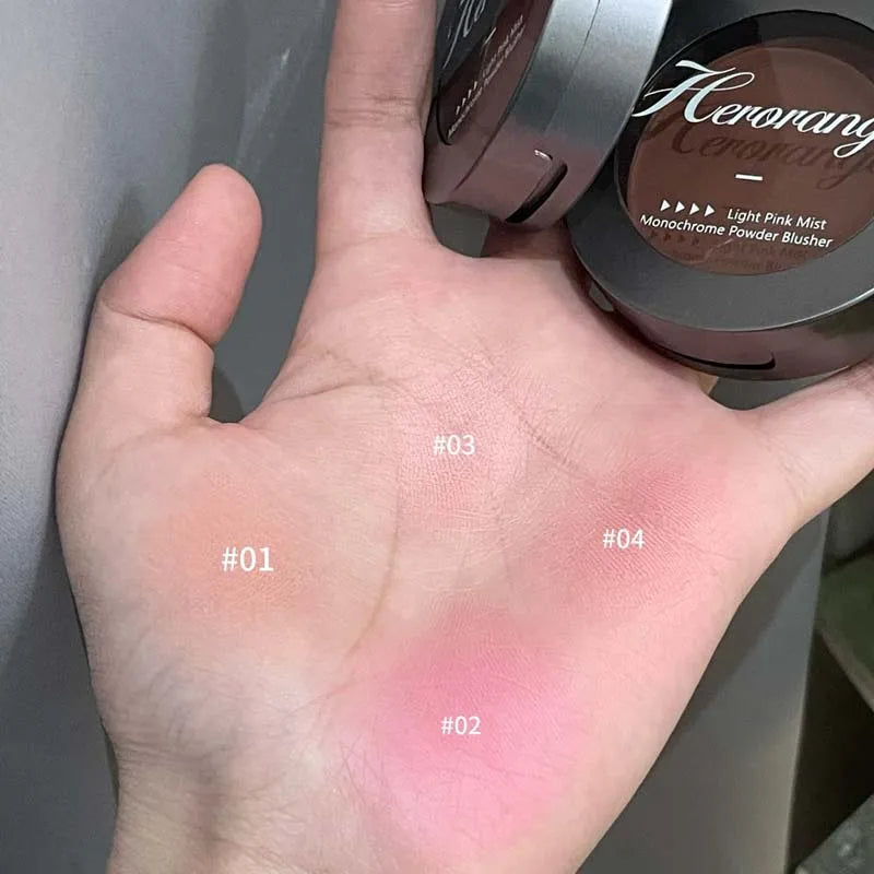 Herorange Single Blush Low Saturation Matte Finish Dual Use Blush Contour for Daily Bare Face Makeup - AliExpress 66