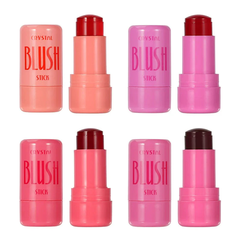 4 Colors Jelly Blush Stick Lip Balm Eyeshadow 3-in-1 Multi-Use Matte Blush Moisturize Brighten Lip Gloss Multi-Use Blush Makeup - AliExpress 66