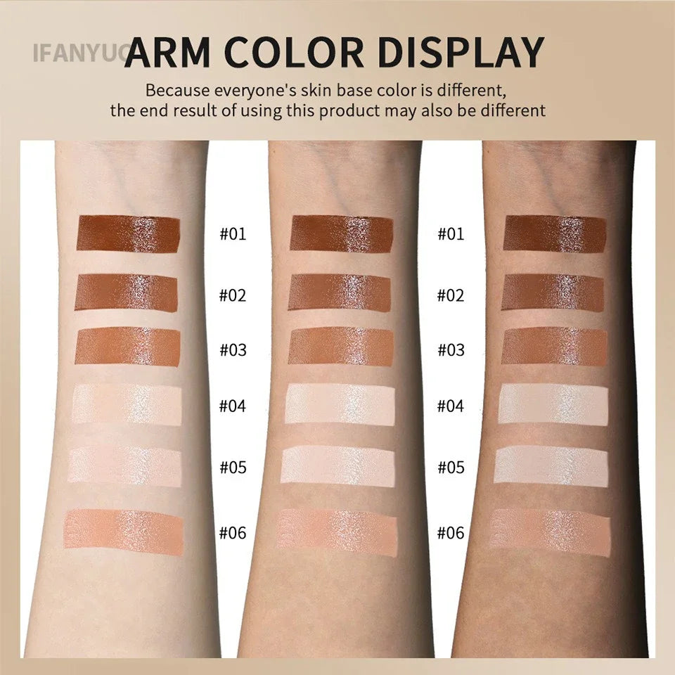 6Color Tinted Foundation Cream Stick Waterproof Lasting Oil-control Cover Acne Makeup Smooth Moisturize Concealer Serum Balm - AliExpress 66