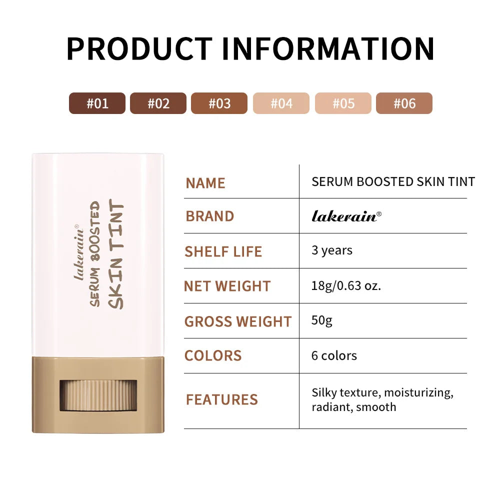Lakerain Solid Tinted Moisturizing SerumB, Weightless, Breathable, Second-Skin Feel, Beauty Balm Serum Boosted Skin Tint Makeup - AliExpress 66
