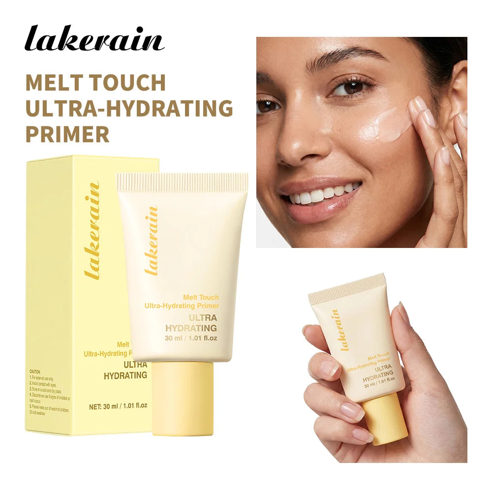 Melt Touch Ultra-Hydrating Primer Long-Lasting Hydration Correct Rough Pore Dewy Glass Effect Base Butter Moisturising Primer