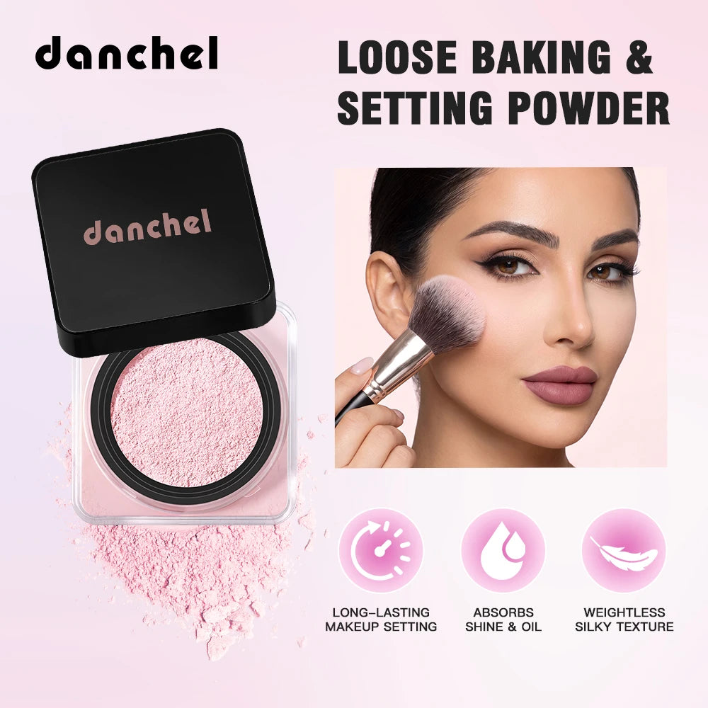 Matte Loose Setting Powder Oil Control Waterproof Brightening Long Wear Soft Texture Natural Face Cosmetics Daily Woman Makeup