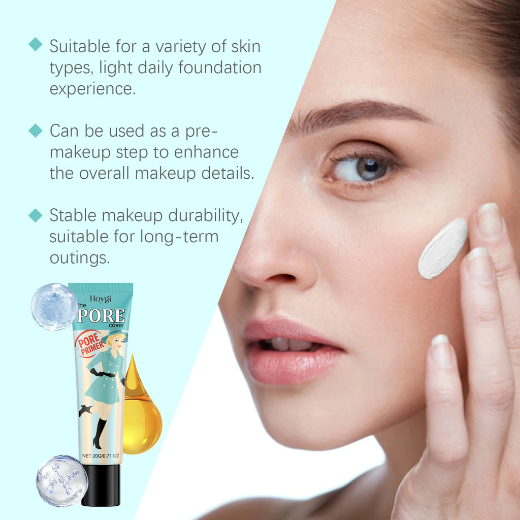 Hydrating Pore Minimizing Primer Long Lasting Non Greasy Makeup Base for Smooth Skin Wrinkle Reduction Face Primer All Daily Use - AliExpress 66