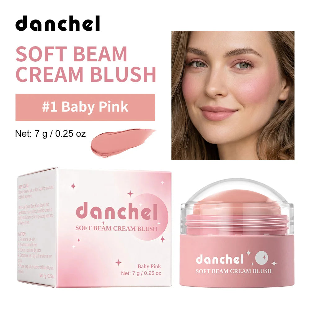 Soft Cream Blush Makeup Long-Wearing Smooth Creamy Texture Pigmented Multi-Use Blushes for Cheek Lips Eyes Cosmetics Natural Fin - AliExpress 66