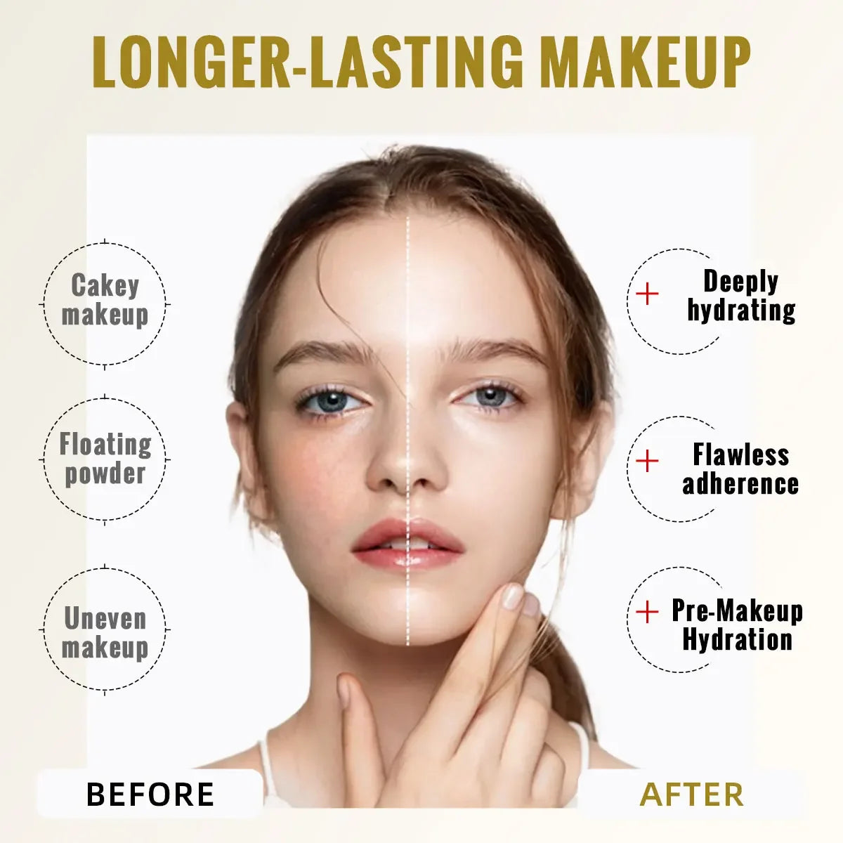 Long-Lasting Matte Finish Makeup Primer Cream - Oil Control Anti-Shine Beauty Skin Care for Smooth Flawless Foundation Applicati