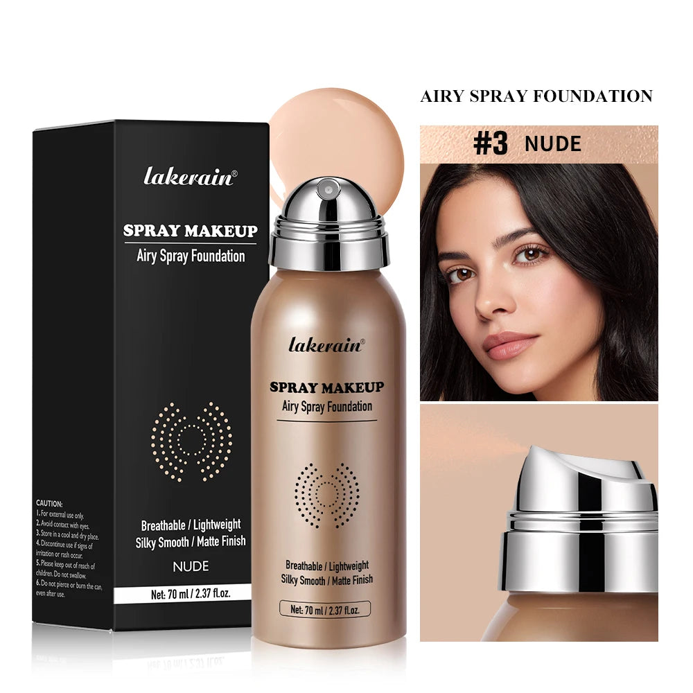 Foundation Spray Waterproof Magic AirbrushSilky Mist Lightweight Long Lasting Oil Control Higt Cover Matte Makeup Base Cosmetics - AliExpress 66