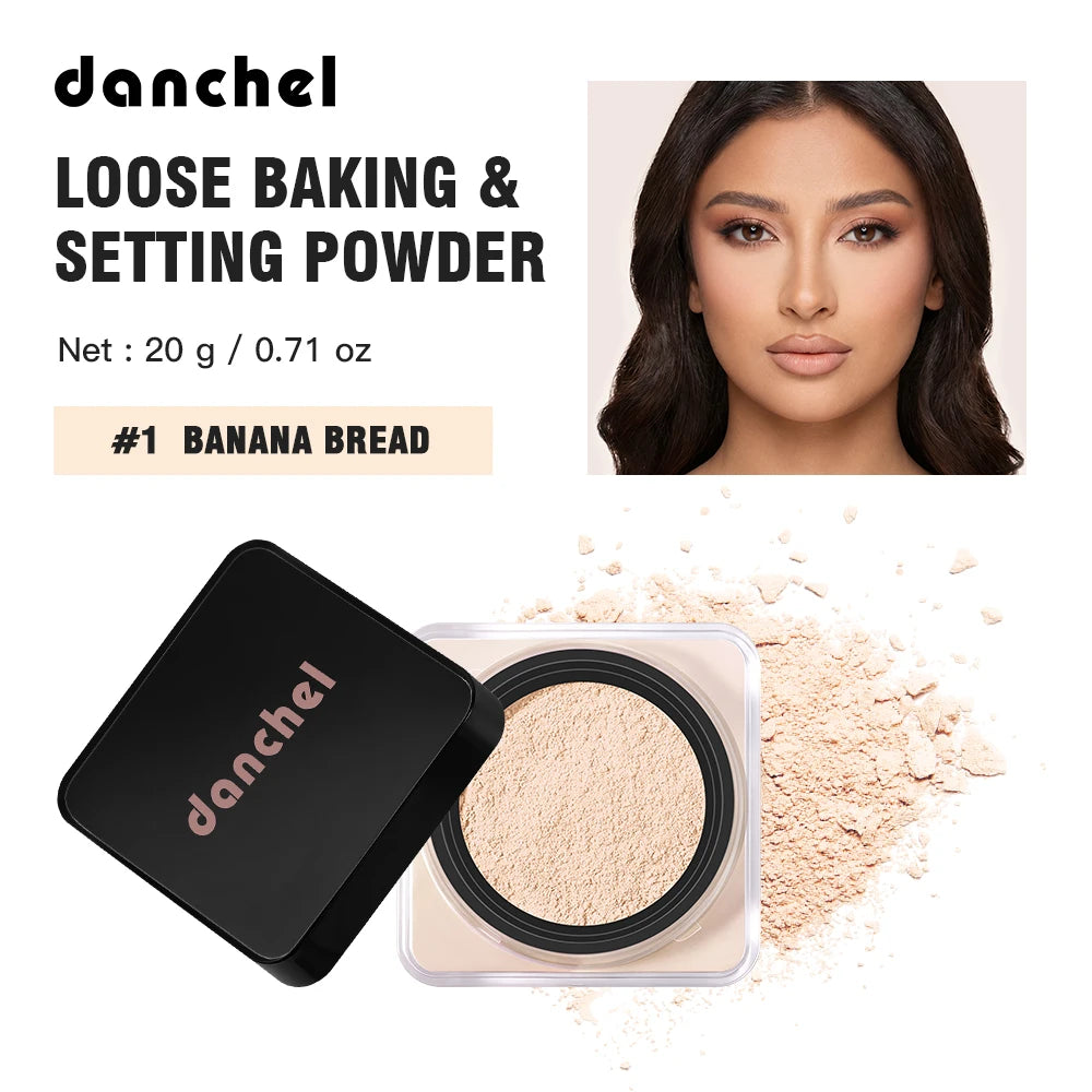 Matte Loose Setting Powder Oil Control Waterproof Brightening Long Wear Soft Texture Natural Face Cosmetics Daily Woman Makeup