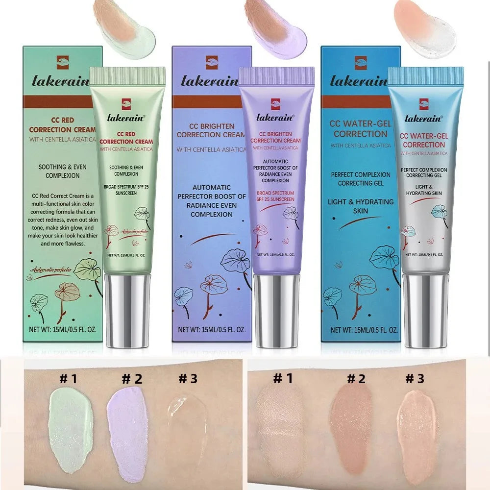 CC Red Correction Cream Full Coverage Liquid Foundation Waterproof Long-Lasting Redness Corrector Korean Cosmetic Face Makeup - AliExpress 66