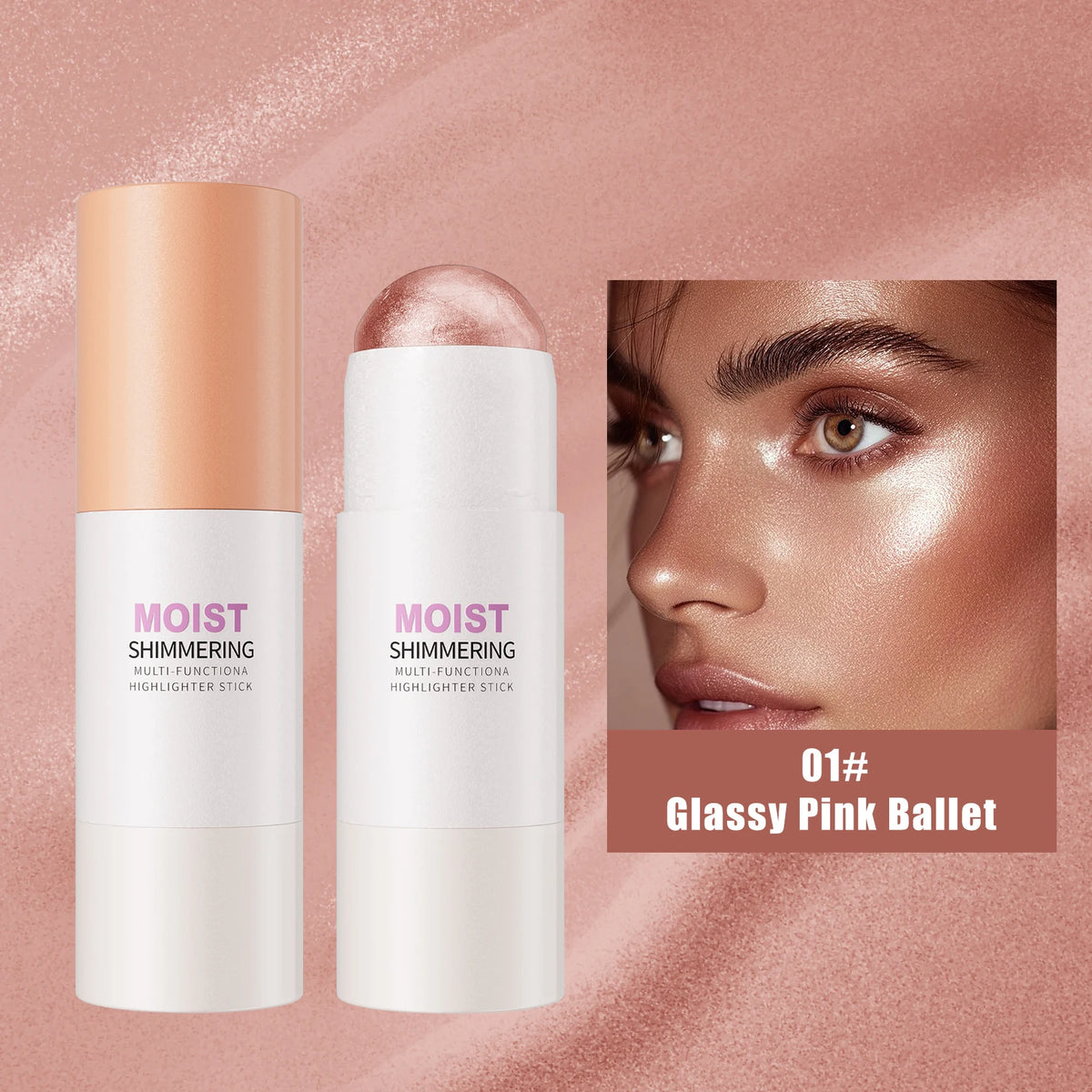 5 Colors Water Light High Gloss Stick Bronzer Shimmer Highlighter Blush Waterproof Face Contour Brighten Stereo Facial Makeup - AliExpress 66
