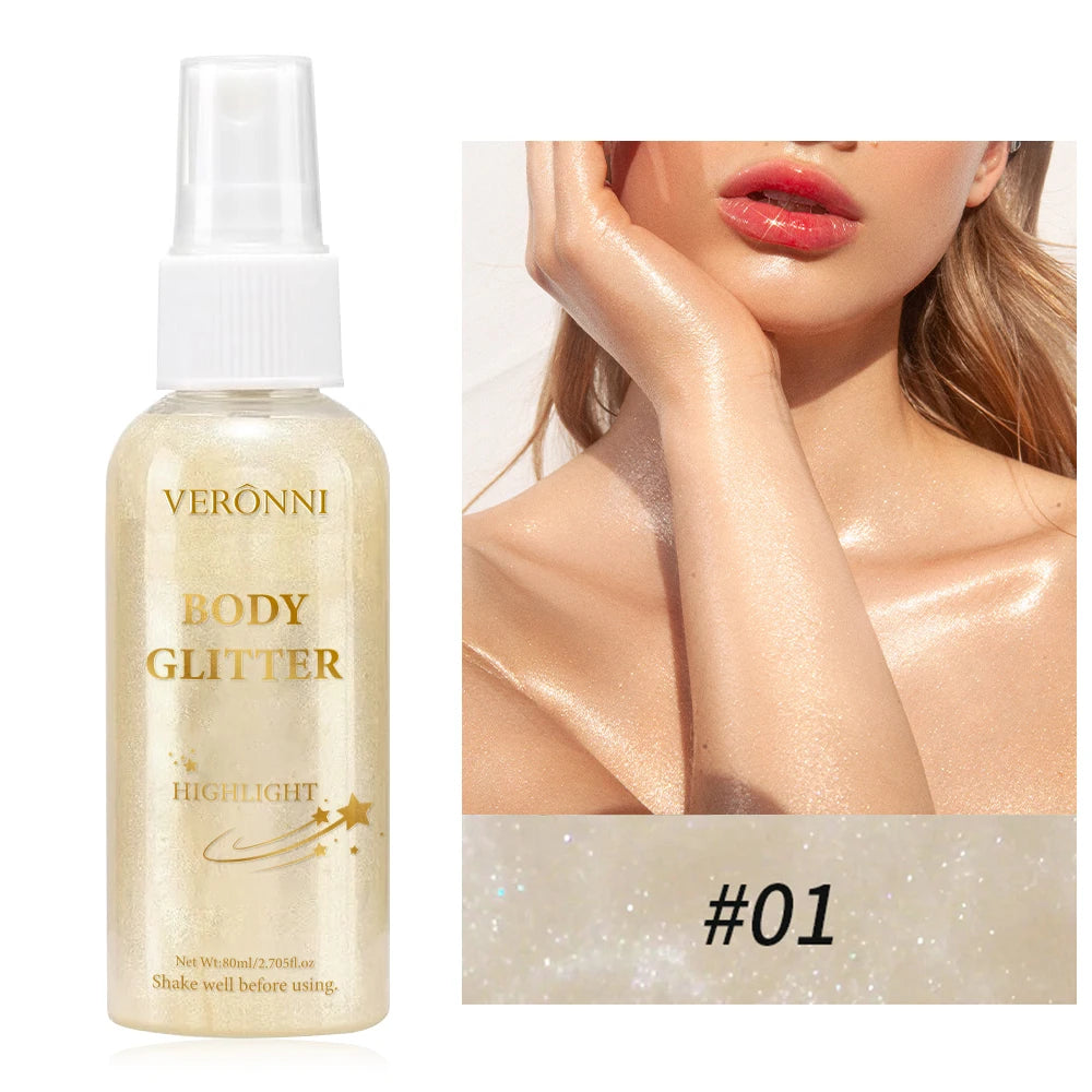 Body Shimmer Oil,Body Liquid Highlighter Facial Contour Brightening Makeup,Illuminating Liquid Highlighter for Face Body Hair - AliExpress 66