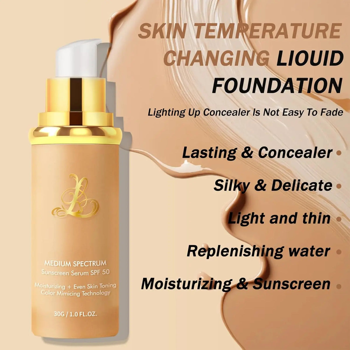 4 in 1 Color Changing Foundation Hydrating Color Changing Foundation Makeup Concealer Sun Protection Longwearing & Waterproof - AliExpress 66