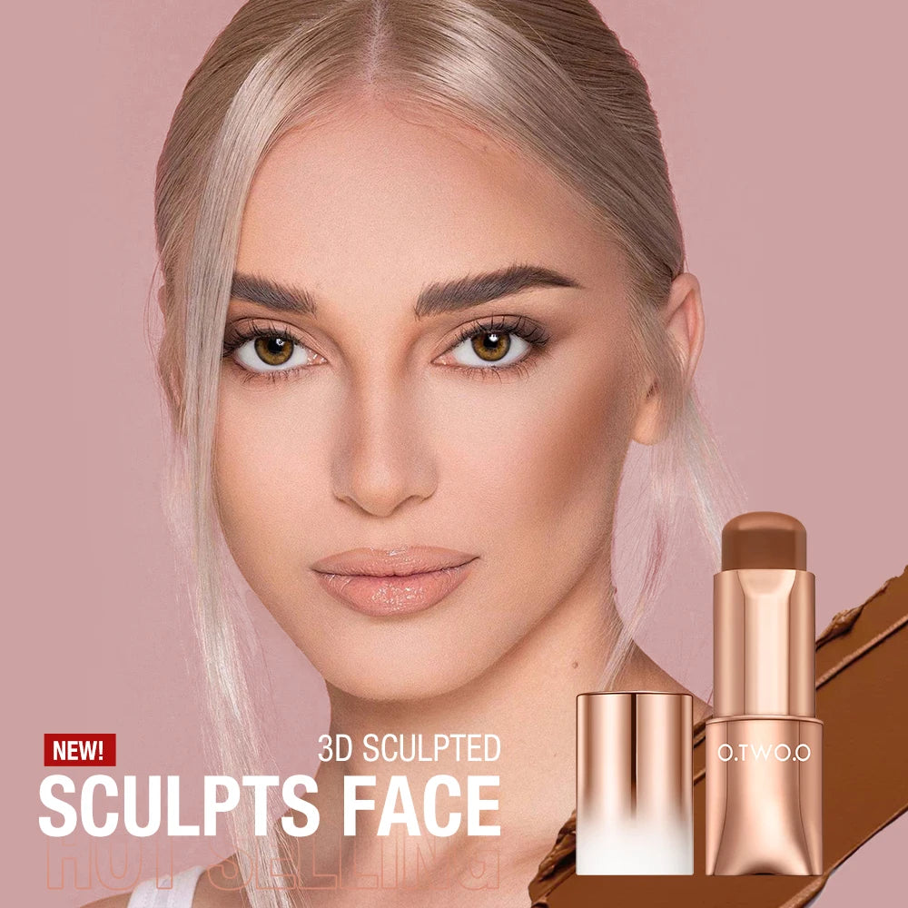 O.TWO.O Contour Stick Cream Long-wear Lightweight Brighten Stick Easy to Sculpt Face Concealer Bronzer Contouring Makeup Pen - AliExpress 66