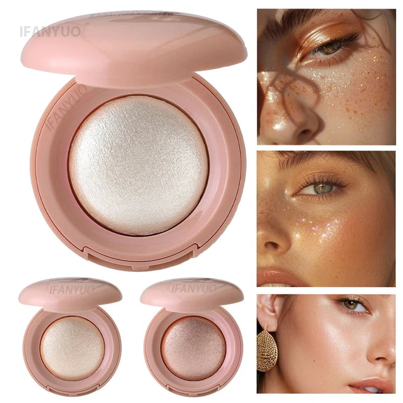 6 Colors 3D Face Brighten Highlighter Smooth Texture Face Contour Pearlescent Shimmer Highlighter Palette Concealer Makeup Tool - AliExpress 66