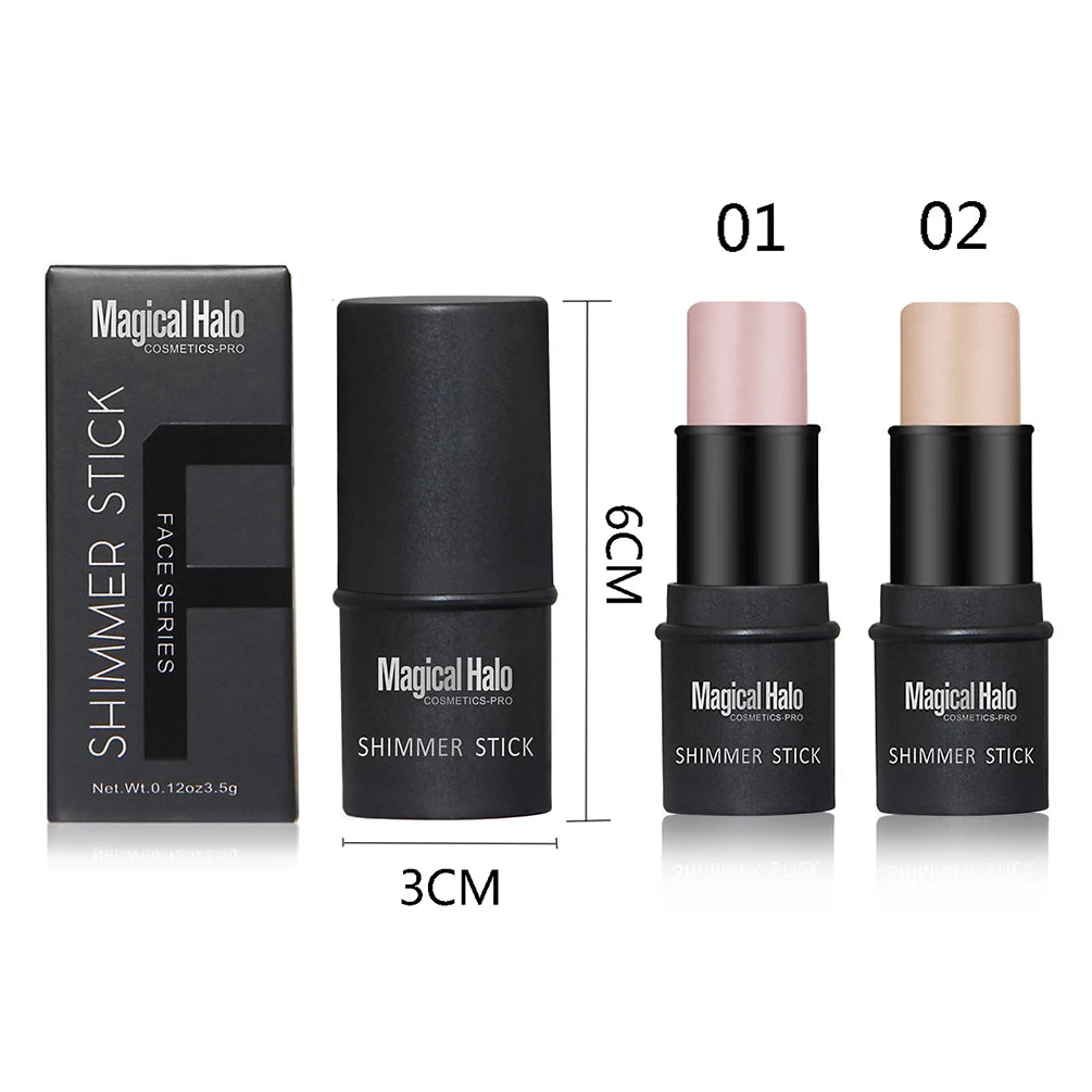 2 Colors Highlighter For Face Makeup Brighten Highlighter Stick Face Contour Bronzer Shimmer Illuminator Stick Cosmetic Tools - AliExpress 66