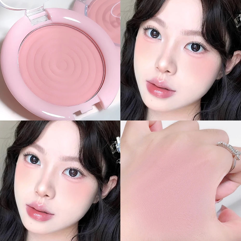 Whirlpool Blush Powder Palette Matte Low Saturation Rubber Grey Pink Expanding Color Buildable Brighten Highlight Natural Makeup - AliExpress 66