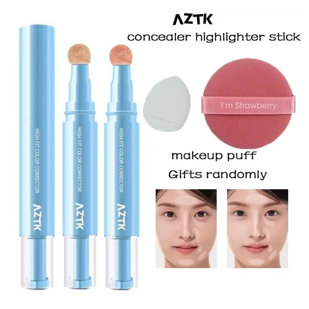 1Pcs Durable AZTK Concealer Pen Face Brightening Moisturizing Liquid Makeup Covering Acne Scar Lightweight Powder Cream - AliExpress 66