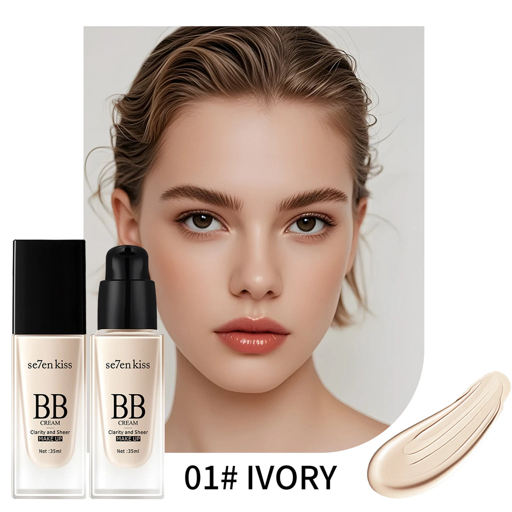 BB Cream Concealer Long-Lasting Makeup, Waterproof and Sweatproof, Brightens Skin Tone, Liquid Foundation - AliExpress 66