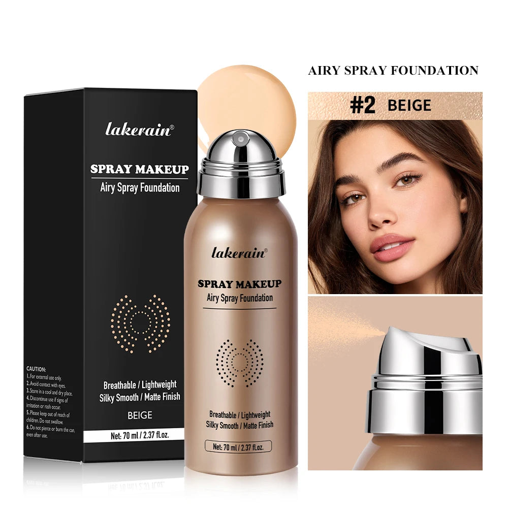 Foundation Spray Waterproof Magic AirbrushSilky Mist Lightweight Long Lasting Oil Control Higt Cover Matte Makeup Base Cosmetics - AliExpress 66