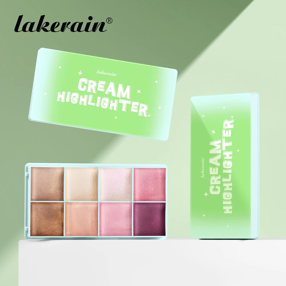 8Colors Cream Highlighter/Brow/Blush Palett Face Brighten Highlighter Blush&Contouring Shimmer Waterproof Makeup Tool Cosmetics - AliExpress 66