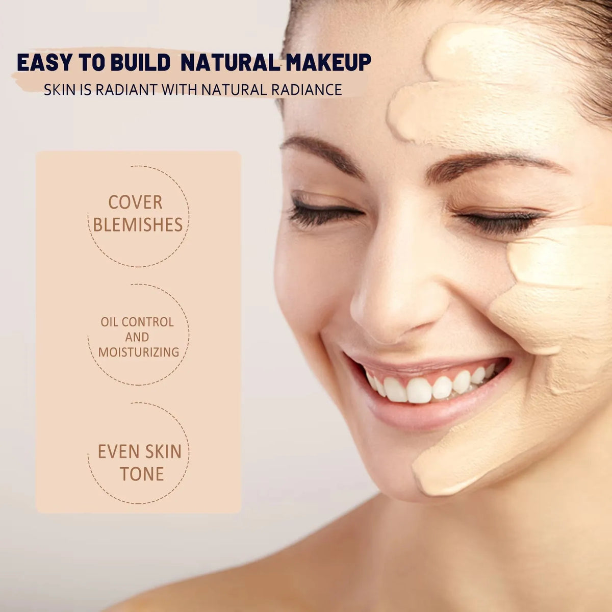 EELHOE CC Foundation Cream Oil Control Pore Covering Even Skin Tone Waterproof Natural Looking Makeup Moisturizing Foundation - AliExpress 66