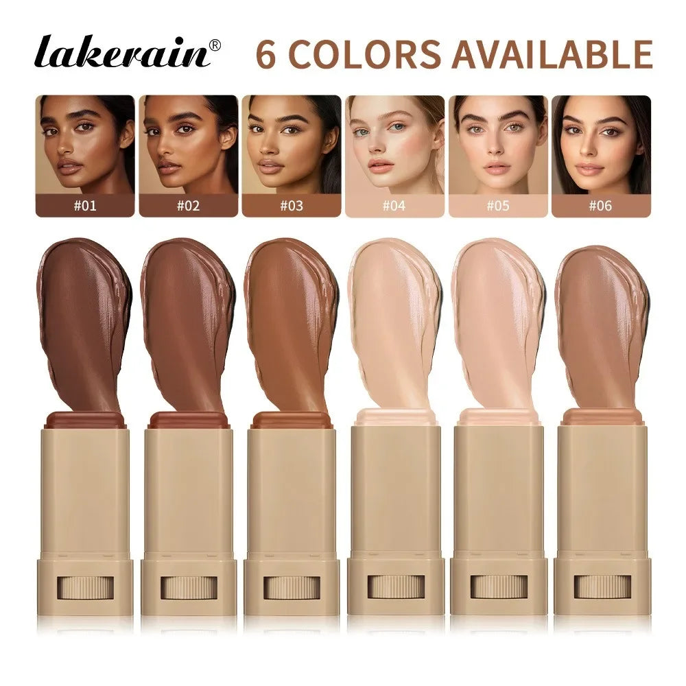 6Color Tinted Foundation Cream Stick Waterproof Lasting Oil-control Cover Acne Makeup Smooth Moisturize Concealer Serum Balm - AliExpress 66