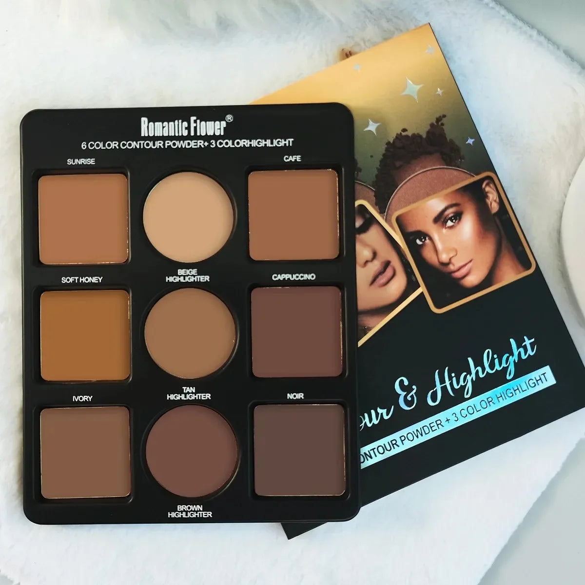 1 PC 9 Colors Makeup Palette Kit - 6 Color Contour & 3 Color Highlight Long-Lasting Waterproof Beauty Tools For Women Makeup - AliExpress 66