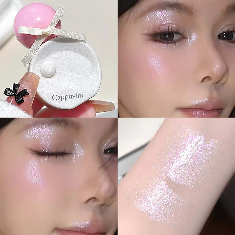 Shimmer Liquid Highlighter Face Contour Makeup Pearlescent Glow Radiant Brightening Lying Silkworm Liquid Highlighter Eye Makeup - AliExpress 66
