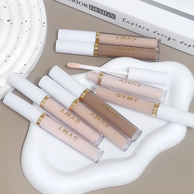 Ivory White Liquid Concealer Moisturizing Waterproof Brightening Concealer Cream Lasting Cover Spot Dark Circles Face Makeup - AliExpress 66