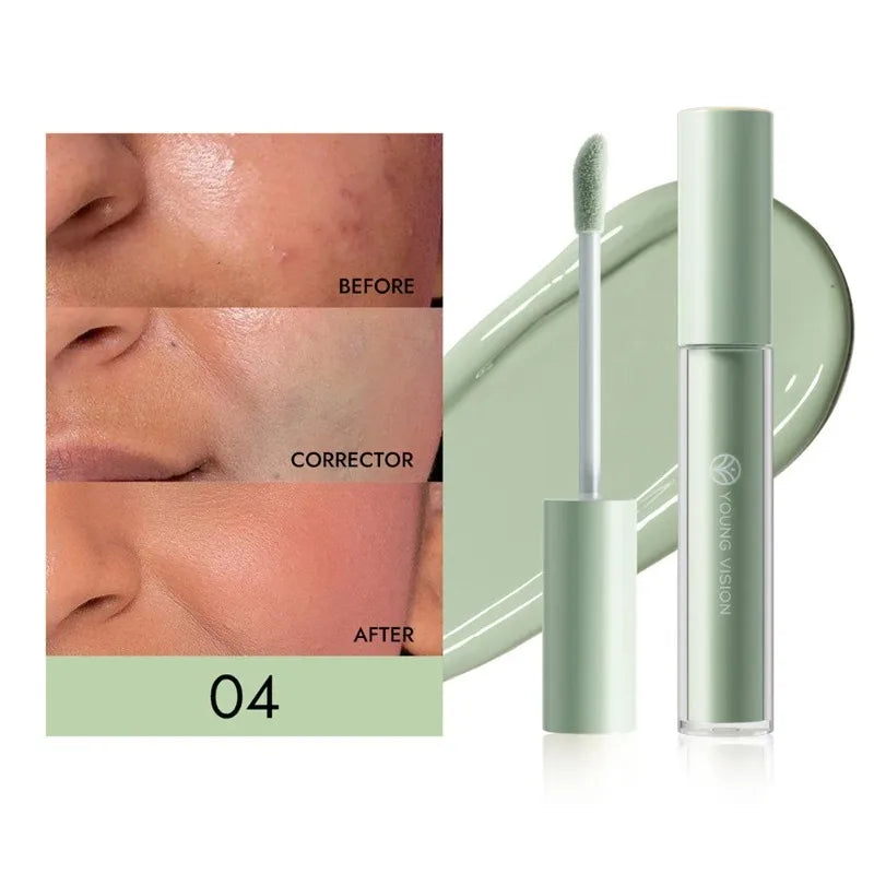 Orange Liquid Concealer Colorful Foundation Primer Base Facial Repair Dark Circles Corrector Skin Tone Purple Brighten Concealer