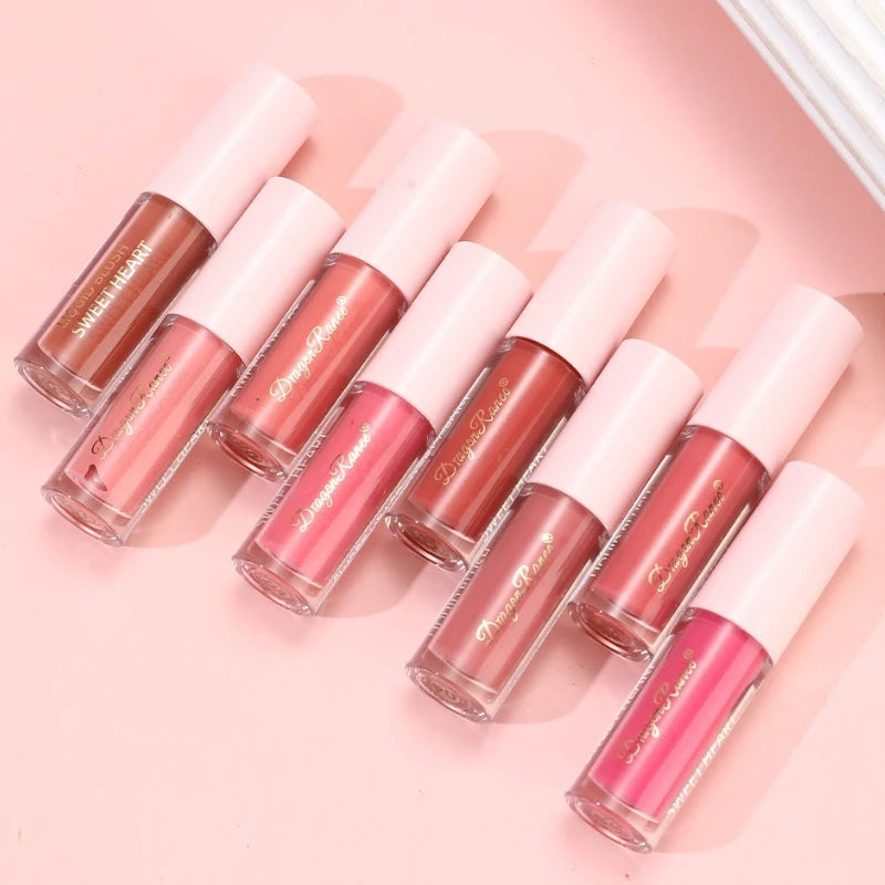 8 Colors Liquid Blush Waterproof Sweatproof Brighten Cheeks Rouge Nude Color Matte Contouring Powder Blusher Liquid Face Makeup - AliExpress 66