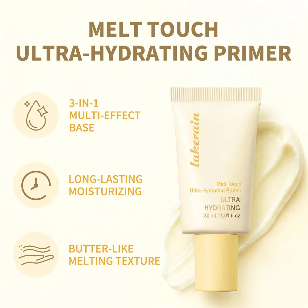 Butter Moisturising Primer Correct Rough Pore Deep Hydration Dewy Glass Effect Base Makeup Primer£¬Moisturizer£¬Serum 3-in-1 Base