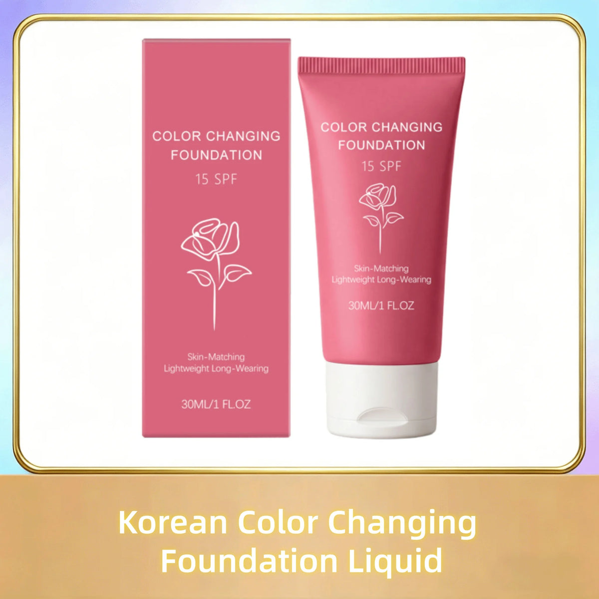 Korean Color Changing Foundation Liquid Automatically Adjusting Skin Tone Conceal Facial Skin Fine Flaw Daily Facial Makeup Base - AliExpress 66