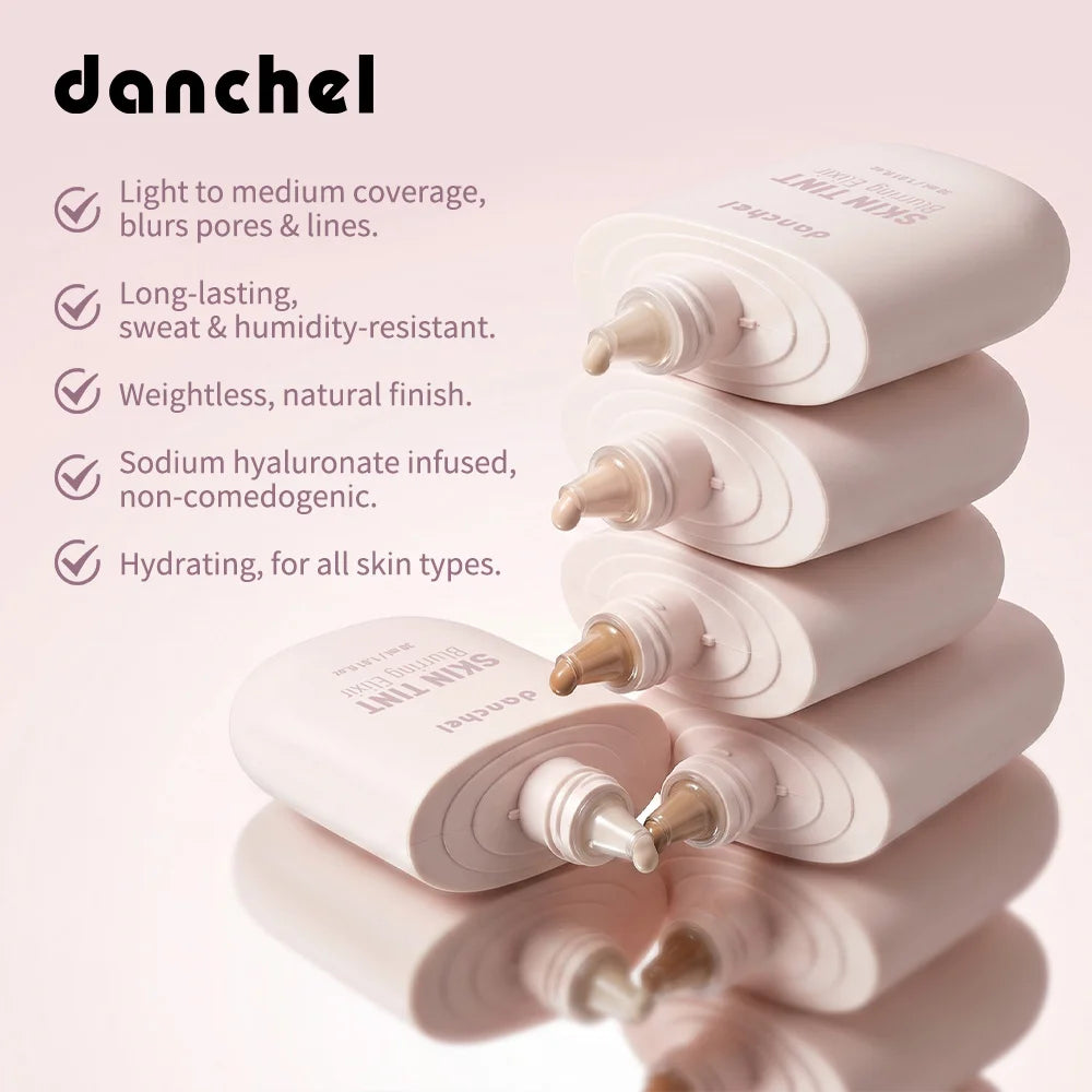 Skin Tint Blurring Elixir Hide Pores Fine Lines Even Skin Tone 12h Long-lasting Natural Finish Lightweight Breathable Skin Tint